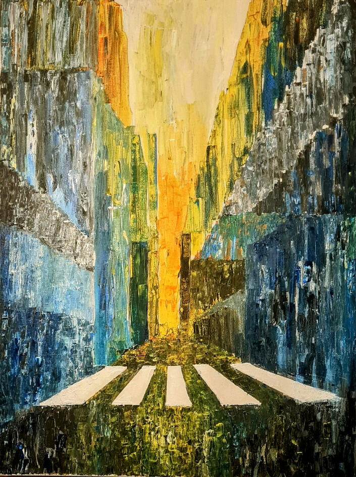 Light on the street.
